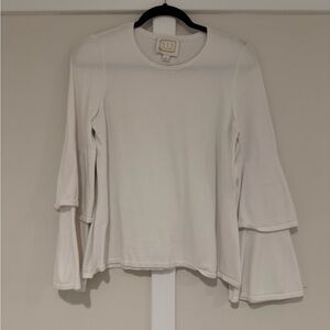 STS Cream Long Sleeve Bell Top